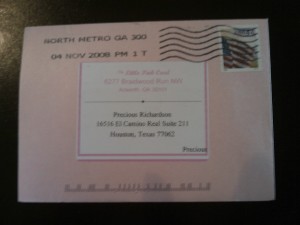 Little Pink Card :: Mailing Envelope