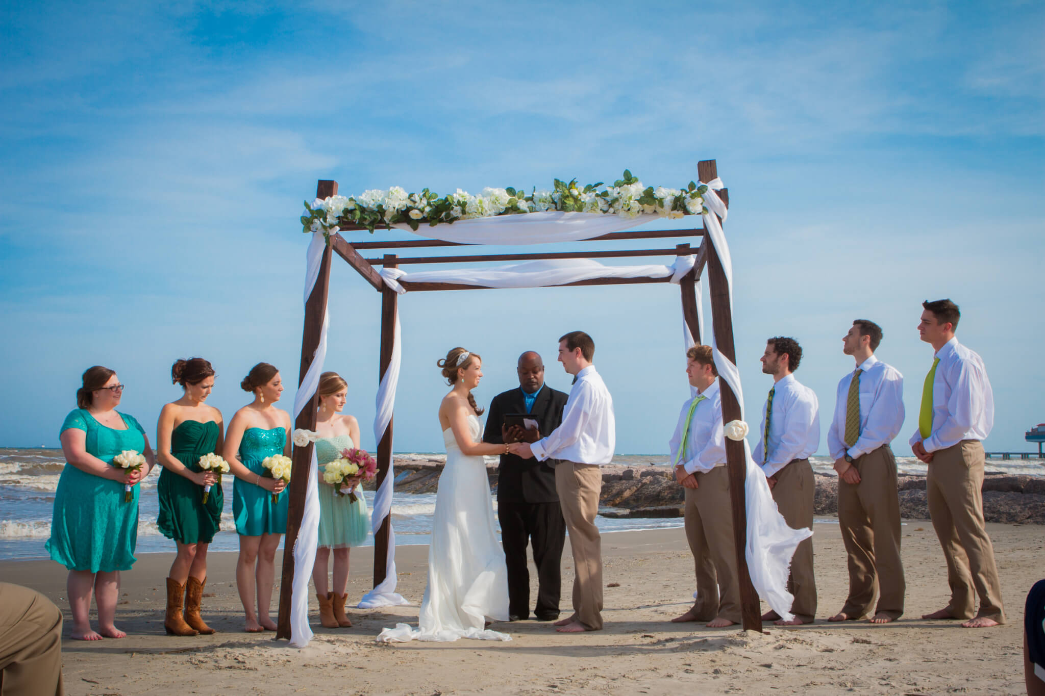 Galveston Intimate Beach Wedding
