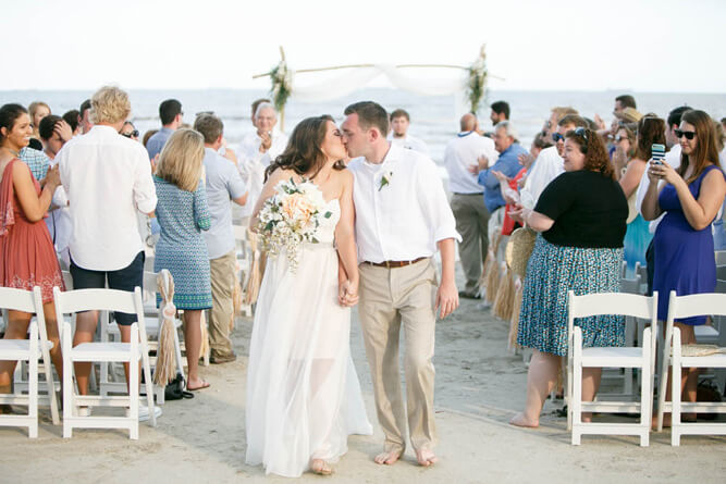 Galveston Beach Wedding + Porch Cafe Celebration