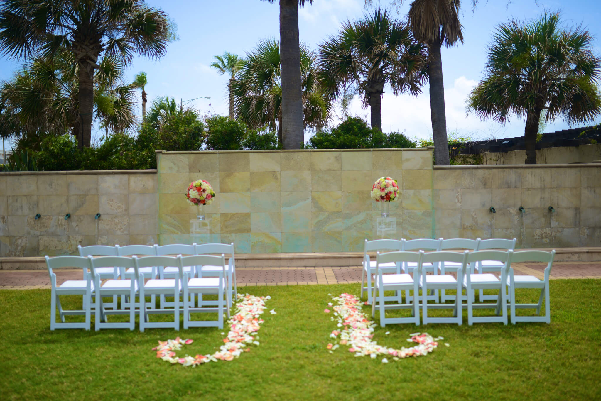 Galveston Intimate Wedding Setups – Oleander Garden