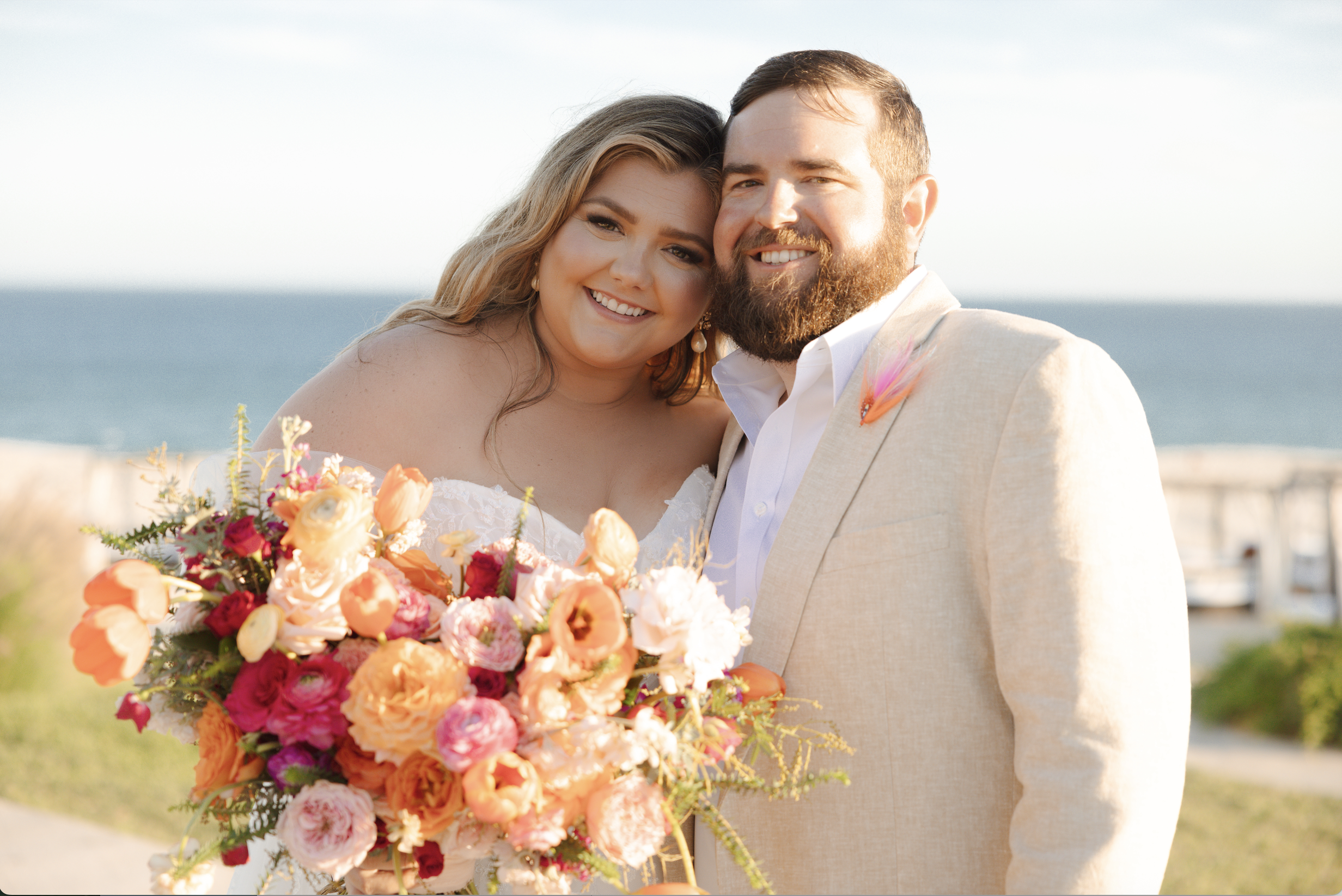 Bride and groom smiling after their Zoëtry Casa del Mar Los Cabos destination wedding designed and planned by Precious Nuptials and Destinations.